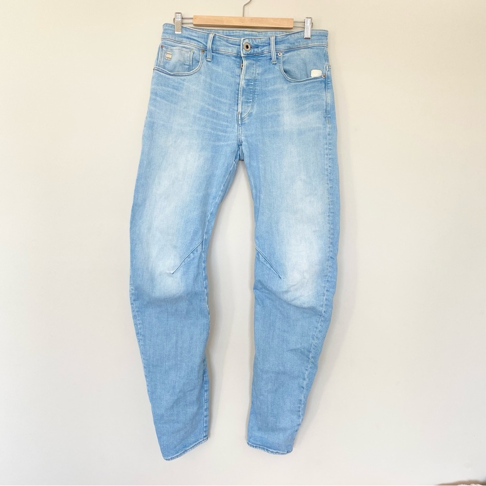 G-Star RAW Arc 3D Slim Jeans Mens 30x31 Blue Tapered Button fly